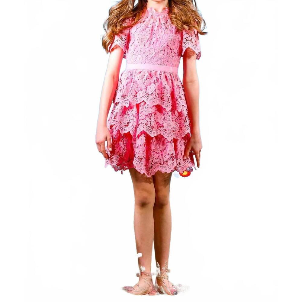 NEW MARLO elsie lace dress in pink